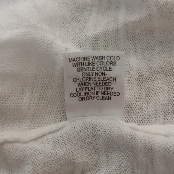 Fresh Produce Open Front Cascade Cardigan Sheer Waterfall White XL/XXL - Picture 8 of 9